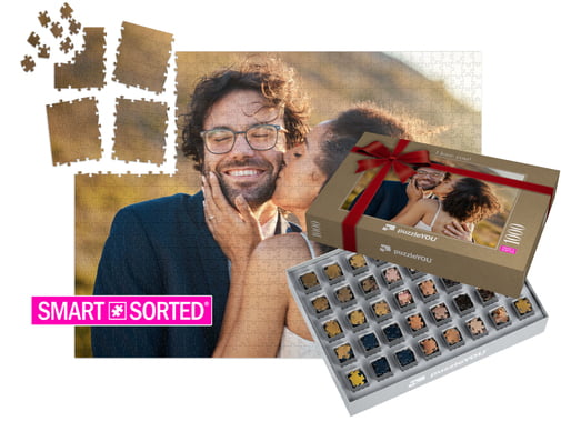 SMART SORTED custom photo puzzle 1000 pieces with gift box